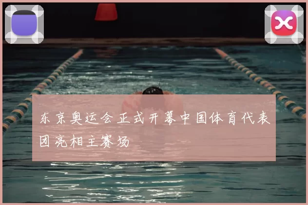 东京奥运会正式开幕中国体育代表团亮相主赛场